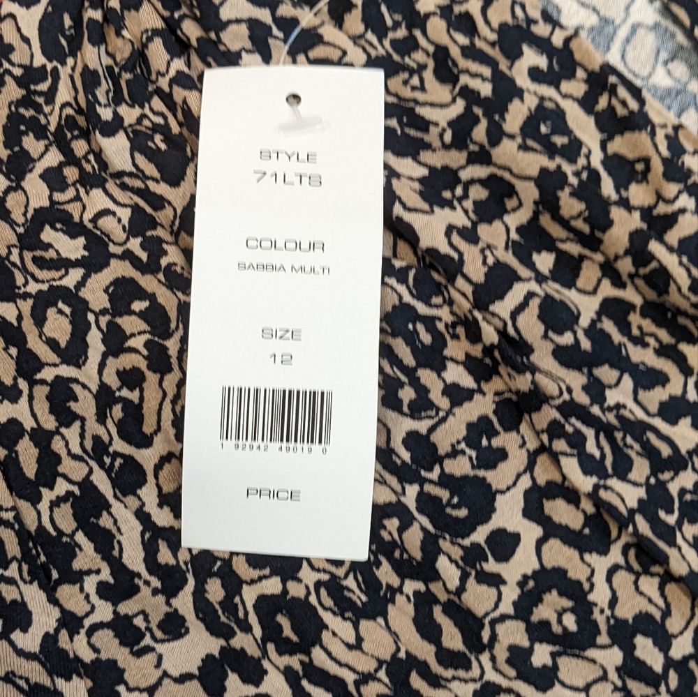 Brand New French Connection UK Sabbia Leopard Print Midi Wrap Dress - Picture 7 of 9